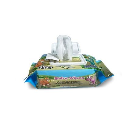 50gsm Spunlace nessun strofinate bagnate del bambino di Fluorescer per i neonati