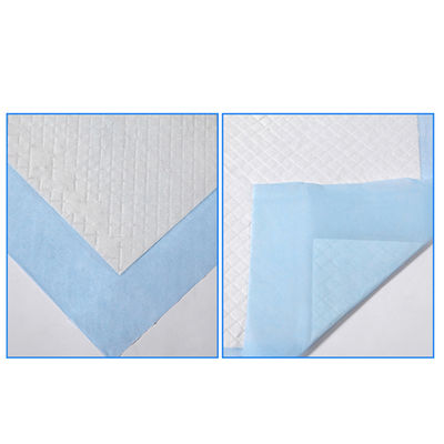 cuscinetti eliminabili del letto di ospedale della polpa della lanugine di Underpads del letto di assorbimento pesante 750ml