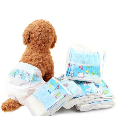 Pannolini del cane di SAP dell'animale domestico di Topsheet del cotone dei pannolini del film eliminabile del PE piccoli