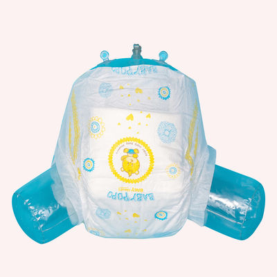 Pannolini eliminabili dell'indicatore di umidità di prevenzione della perdita dei pannolini 3D del bambino della fibra della lanugine