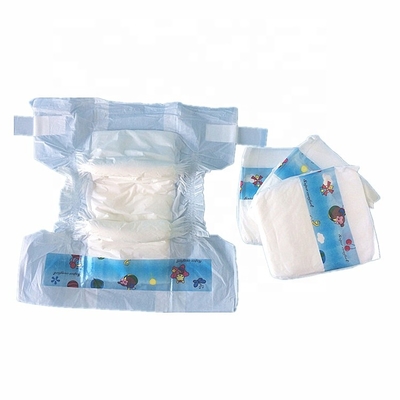 Pannolini eliminabili del bambino del tessuto non tessuto tessuti pianura con il Manica di prevenzione della perdita 3D